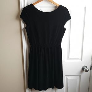 Black velvet dress